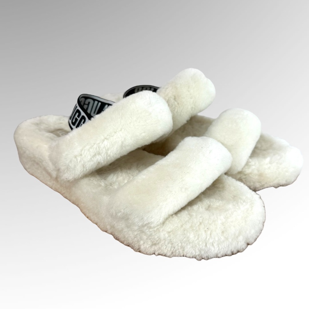 Ugg White Slippers.